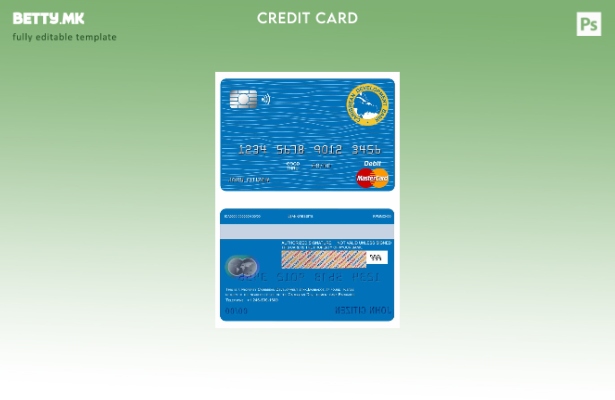 модерен стил Шаблон за мастер картички на банка за развој на Барбадос Карибите